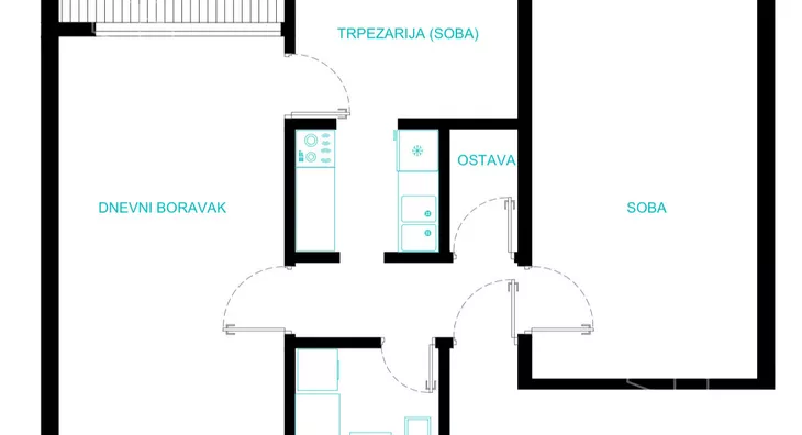 Dvosoban stan | 4zida