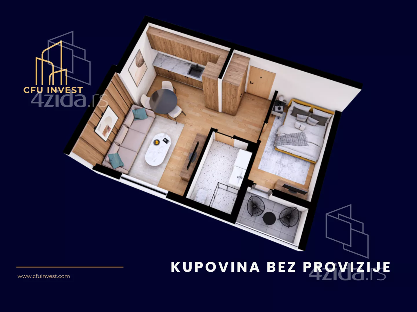 Dvosoban stan | 4zida