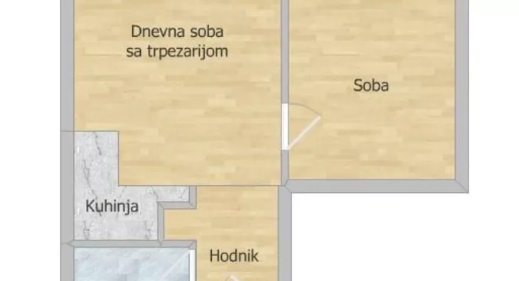 Jednoiposoban stan | 4zida