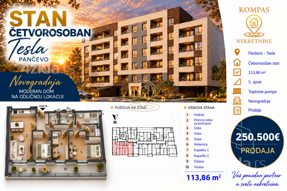 Četvorosoban stan | 4zida