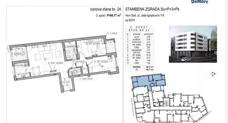 Trosoban stan | 4zida