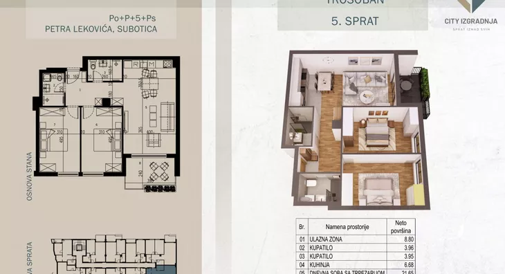 Trosoban stan | 4zida