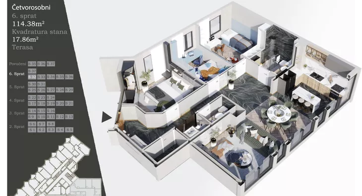 Četvorosoban | 4zida