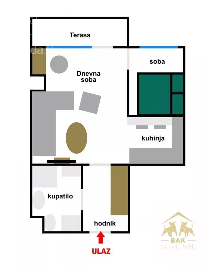 Jednoiposoban stan | 4zida