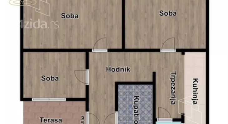 Trosoban stan | 4zida