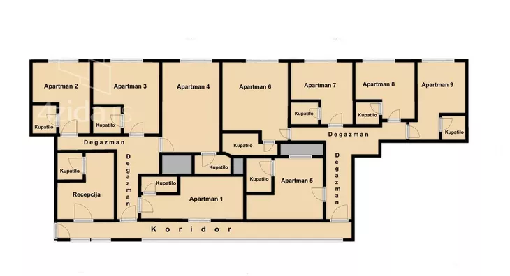 Devetosoban stan | 4zida