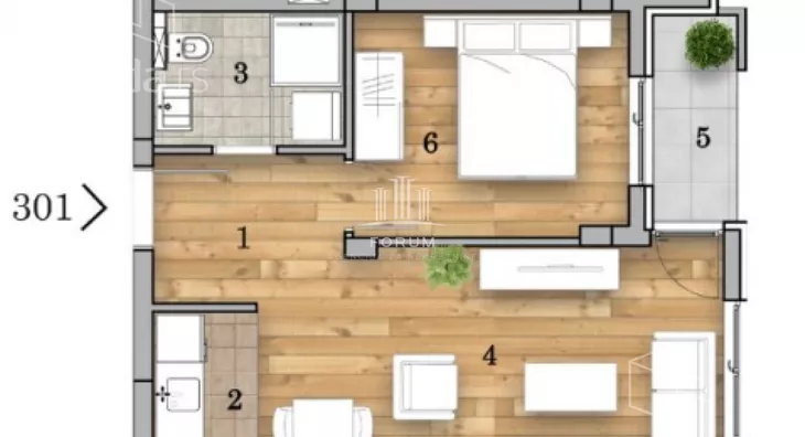 Dvosoban stan | 4zida