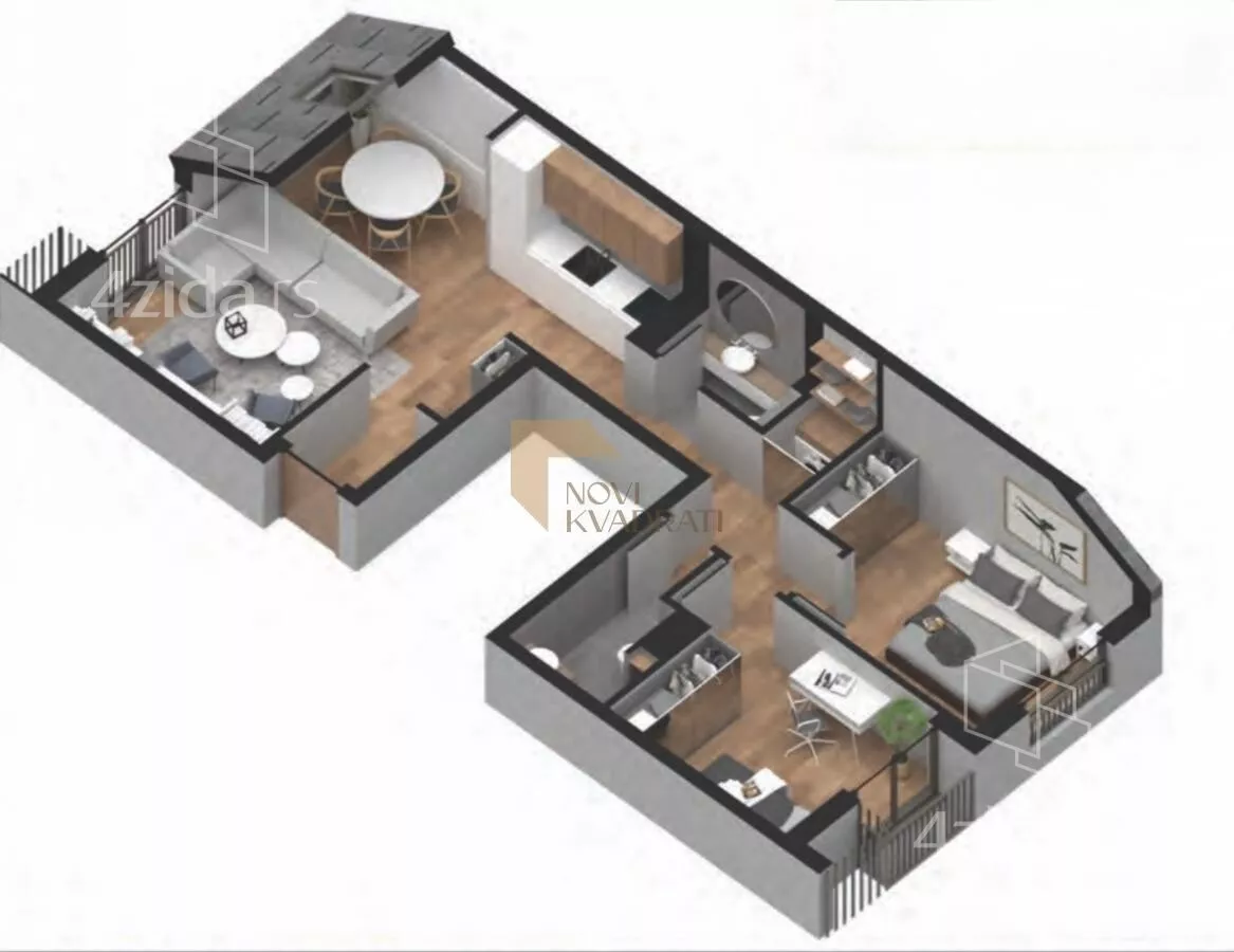 Trosoban stan | 4zida