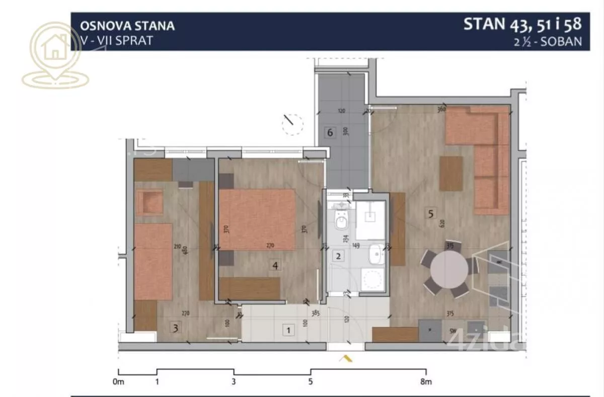 Dvoiposoban stan | 4zida