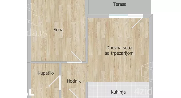 Jednoiposoban stan | 4zida