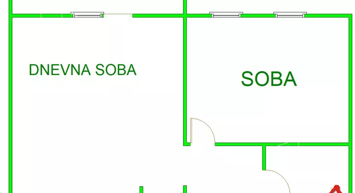 Jednoiposoban stan | 4zida