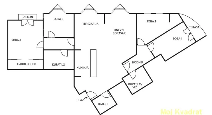 Petosoban stan | 4zida