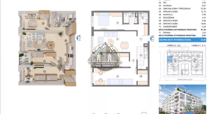 Troiposoban stan | 4zida