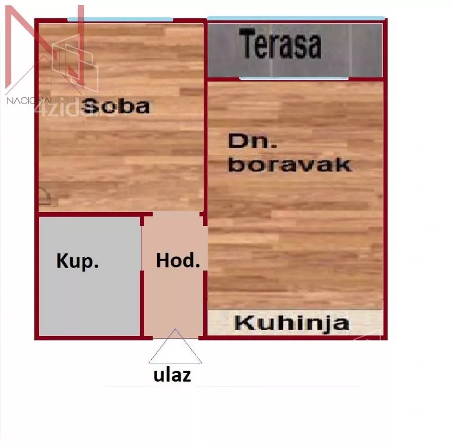 Jednoiposoban stan | 4zida