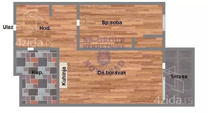 Jednoiposoban stan | 4zida