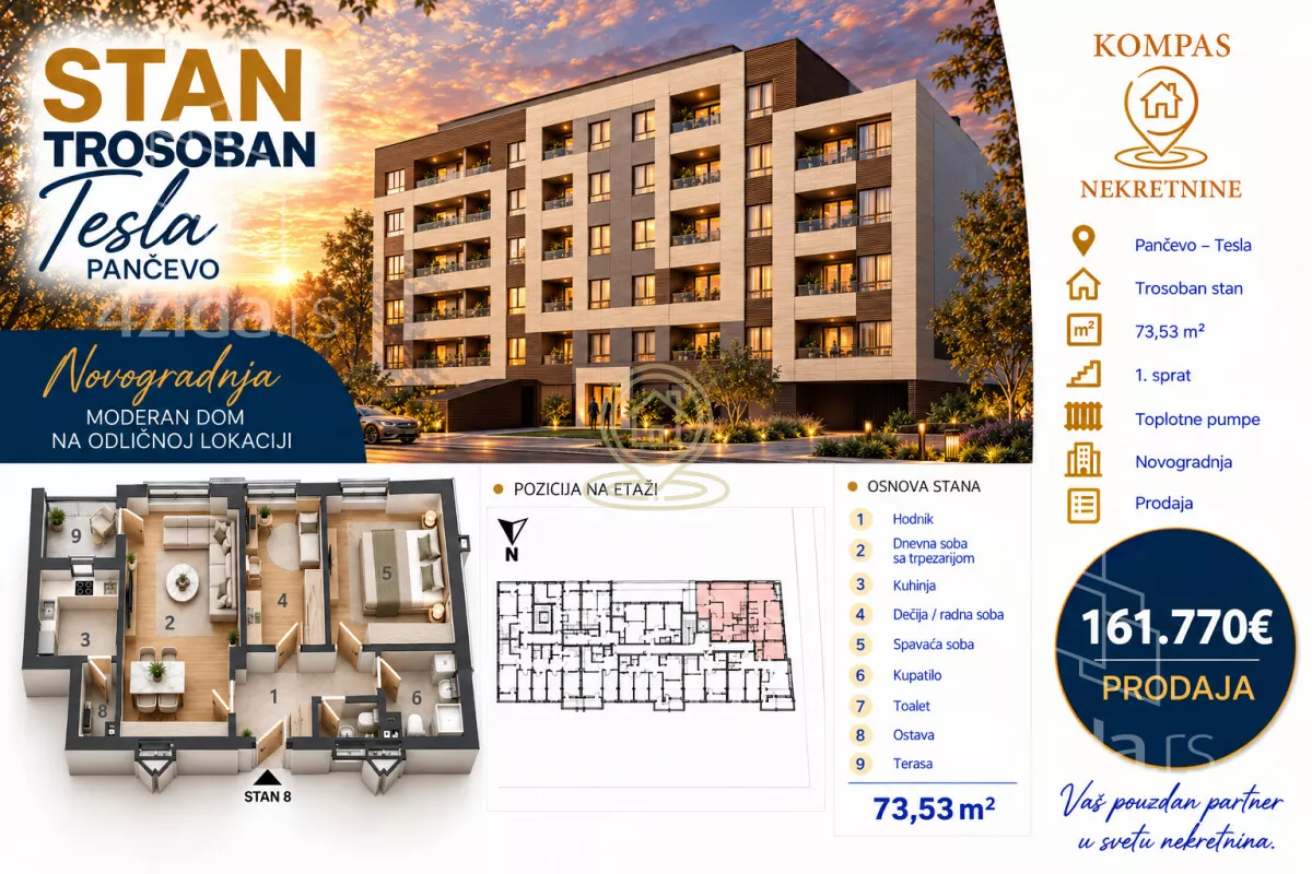 Trosoban stan | 4zida
