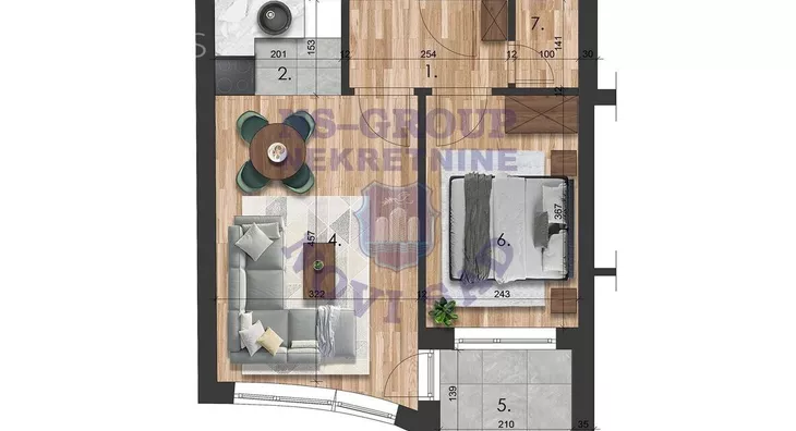 Dvosoban stan | 4zida