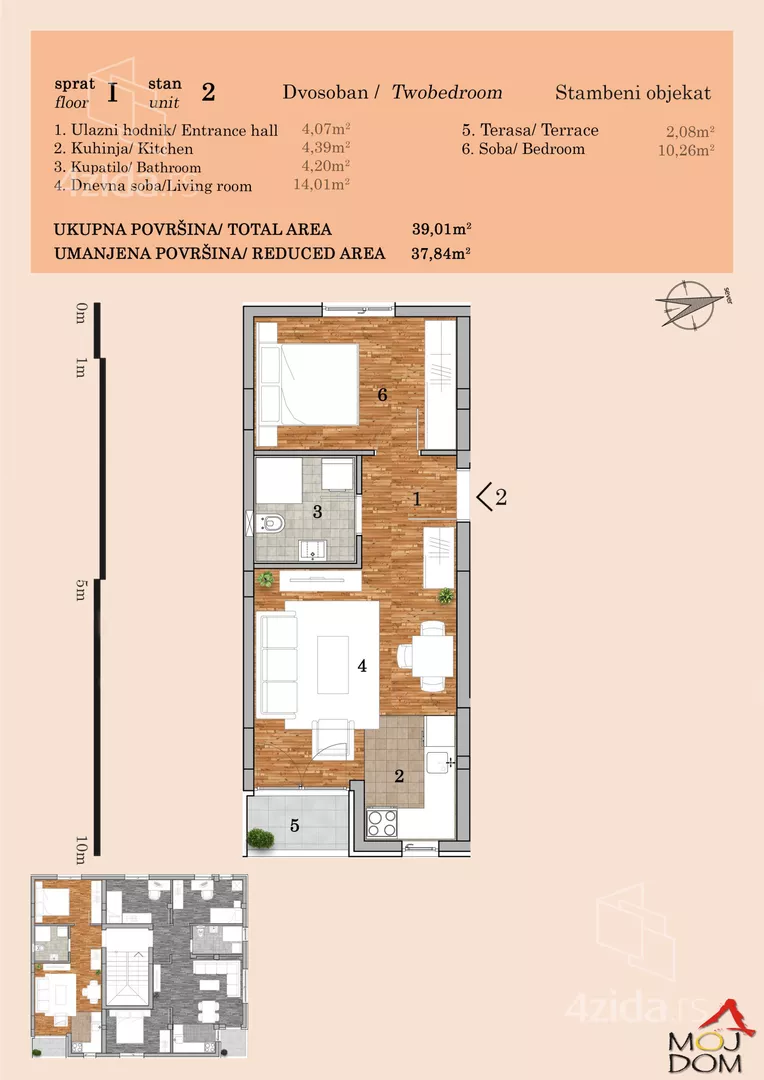 Dvosoban stan | 4zida