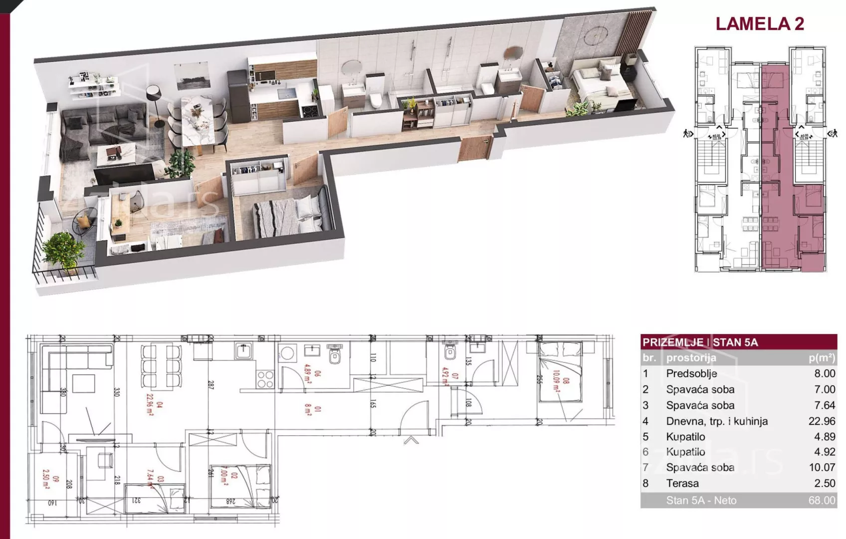 Troiposoban stan | 4zida