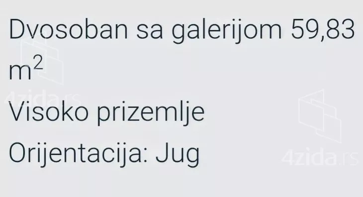 Dvosoban stan | 4zida