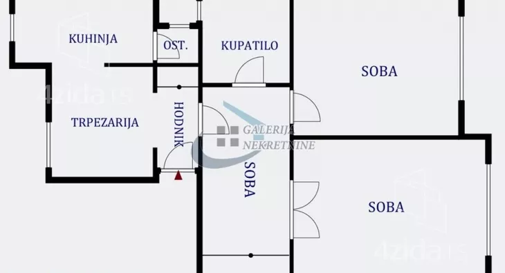 Trosoban stan | 4zida