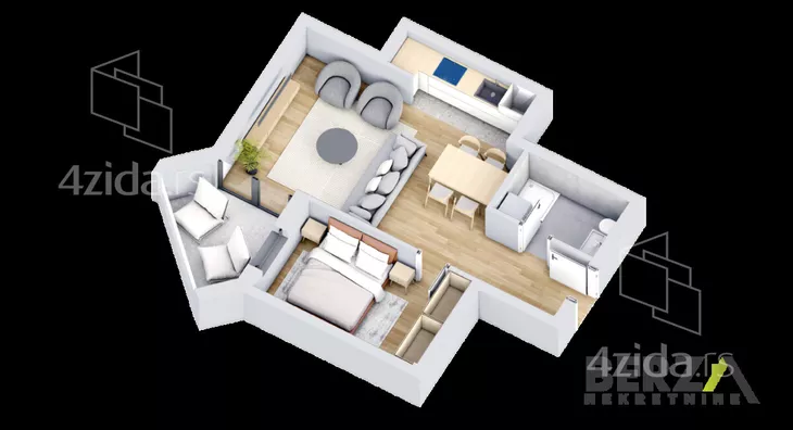 Dvosoban stan | 4zida