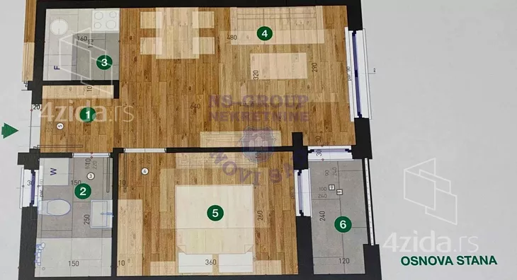 Dvosoban stan | 4zida