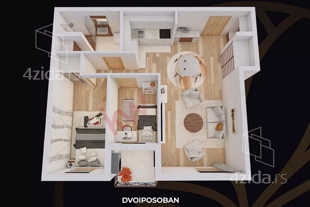 Dvoiposoban stan | 4zida