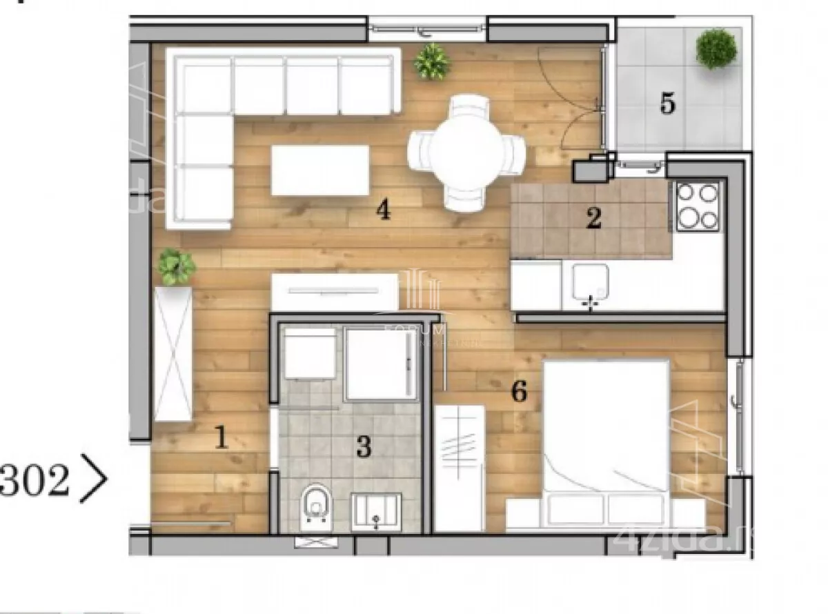 Dvosoban stan | 4zida