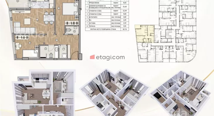 Dvosoban stan | 4zida