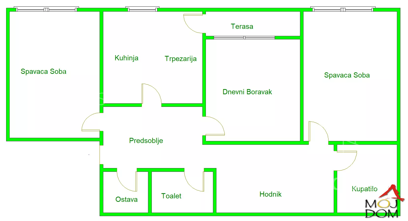 Trosoban stan | 4zida
