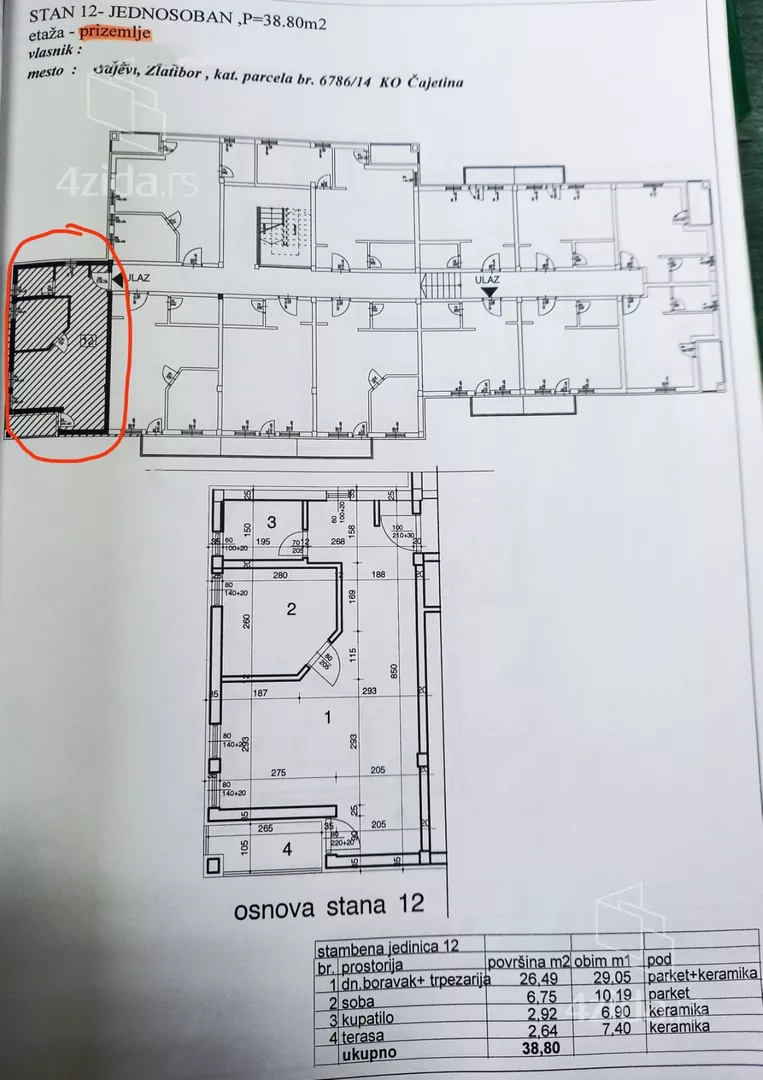Jednoiposoban stan | 4zida