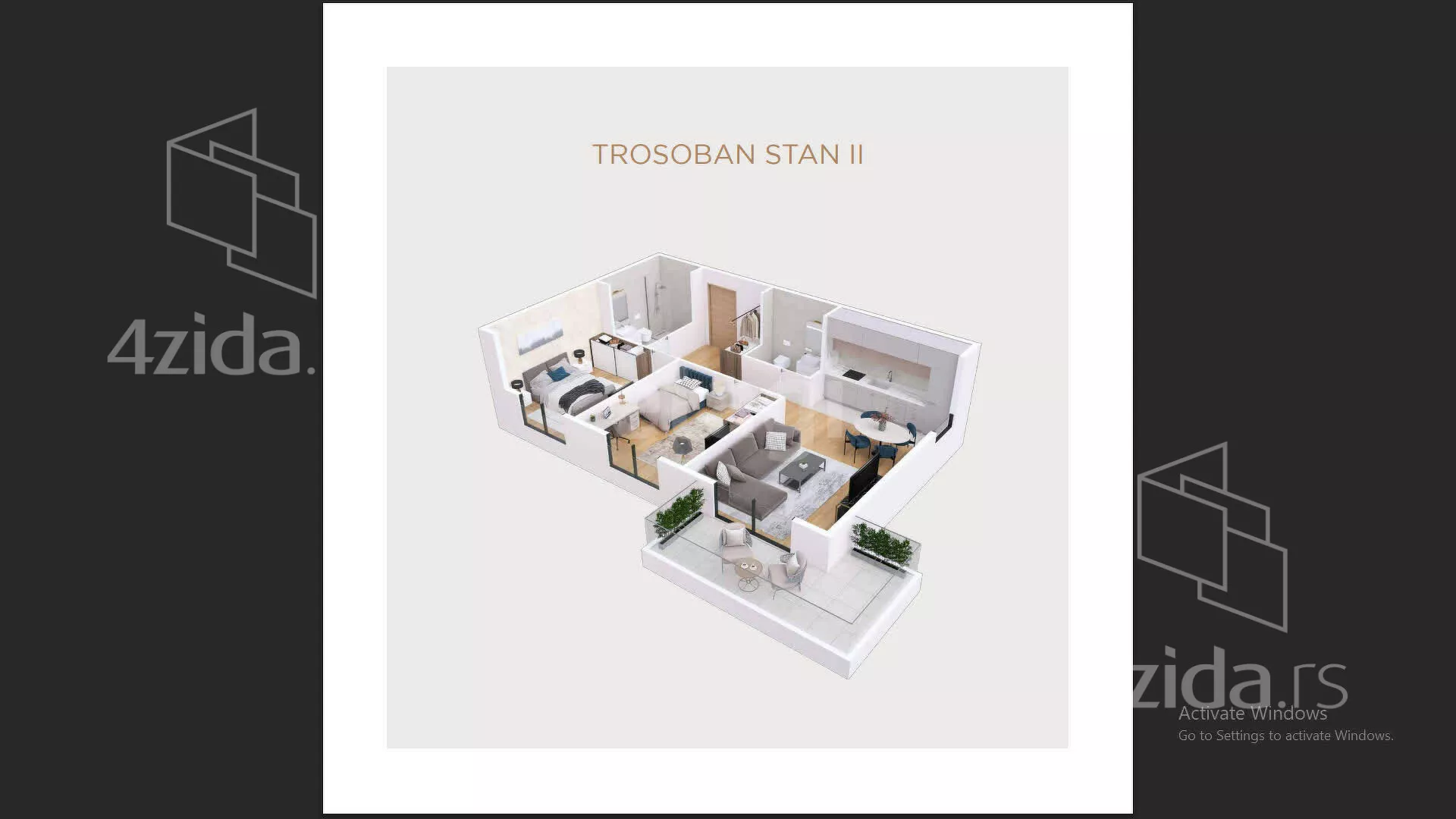 Trosoban stan | 4zida