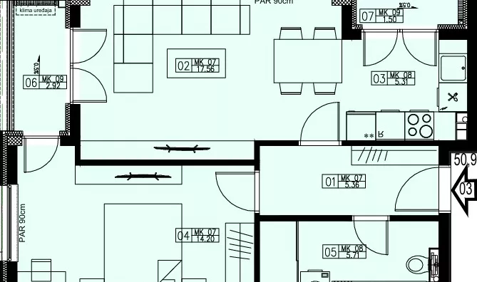 Dvosoban stan | 4zida