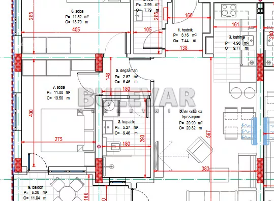 Trosoban stan | 4zida