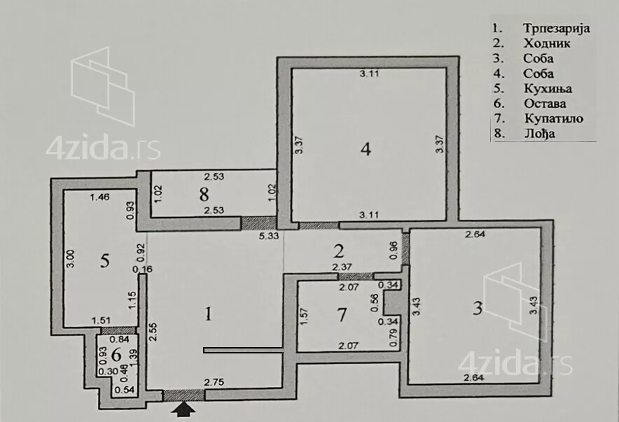 Dvosoban stan | 4zida