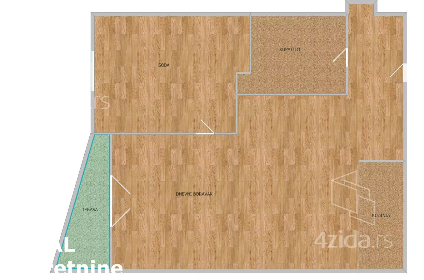 Jednoiposoban stan | 4zida