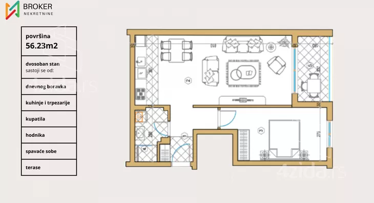 Dvosoban stan | 4zida