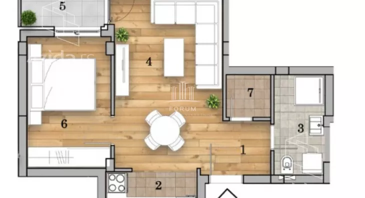 Dvosoban stan | 4zida