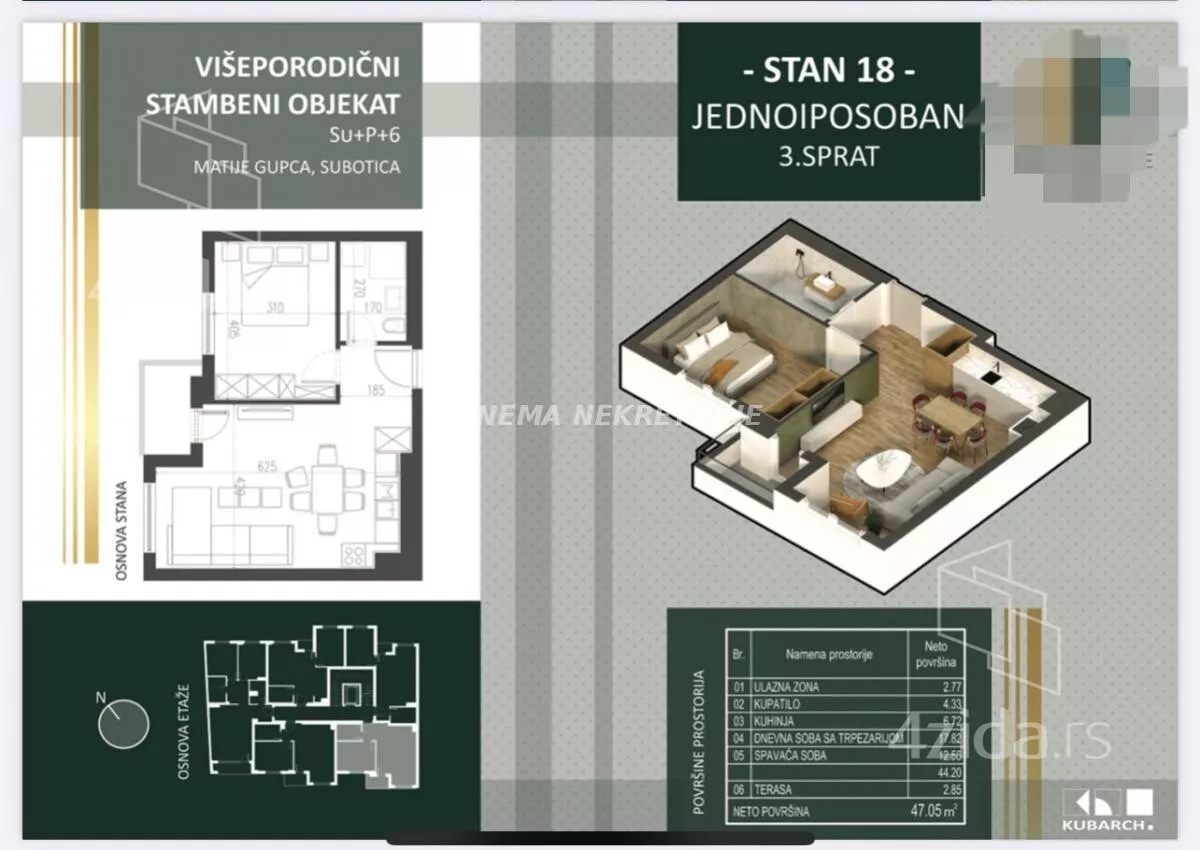 Dvosoban stan | 4zida