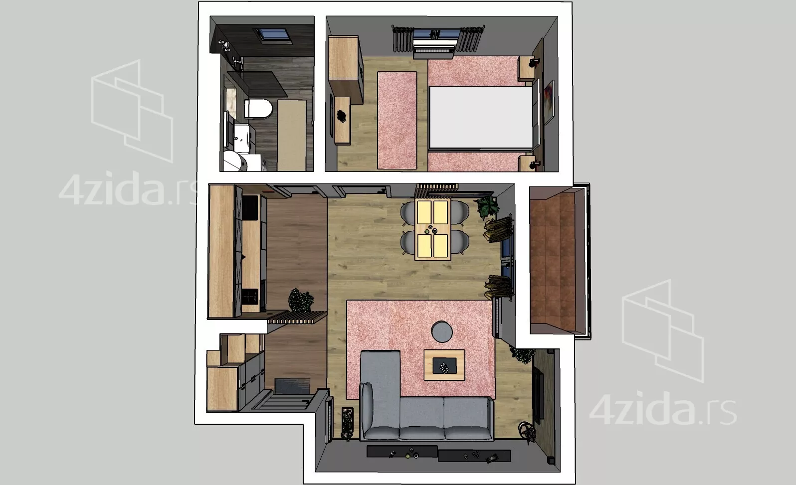 Dvosoban stan | 4zida