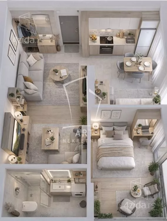 Dvosoban stan | 4zida