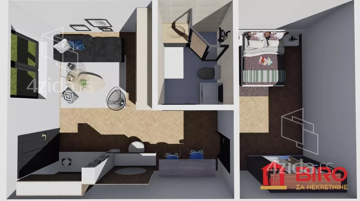 Jednoiposoban stan | 4zida