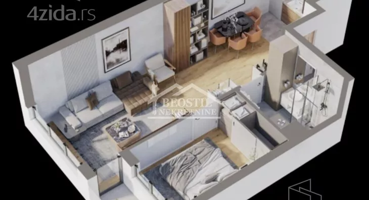 Jednoiposoban stan | 4zida