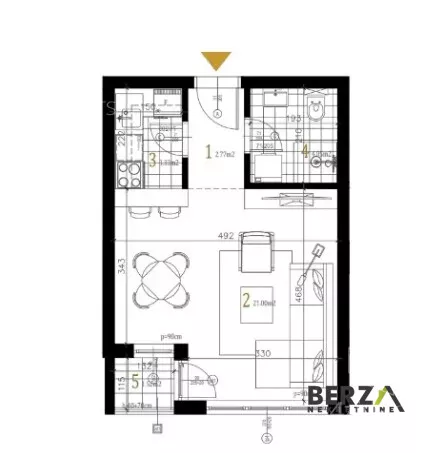 Jednosoban stan | 4zida