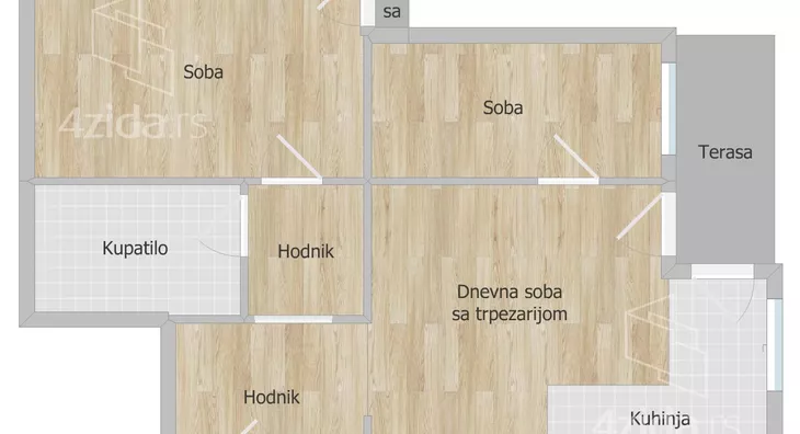 Dvoiposoban stan | 4zida