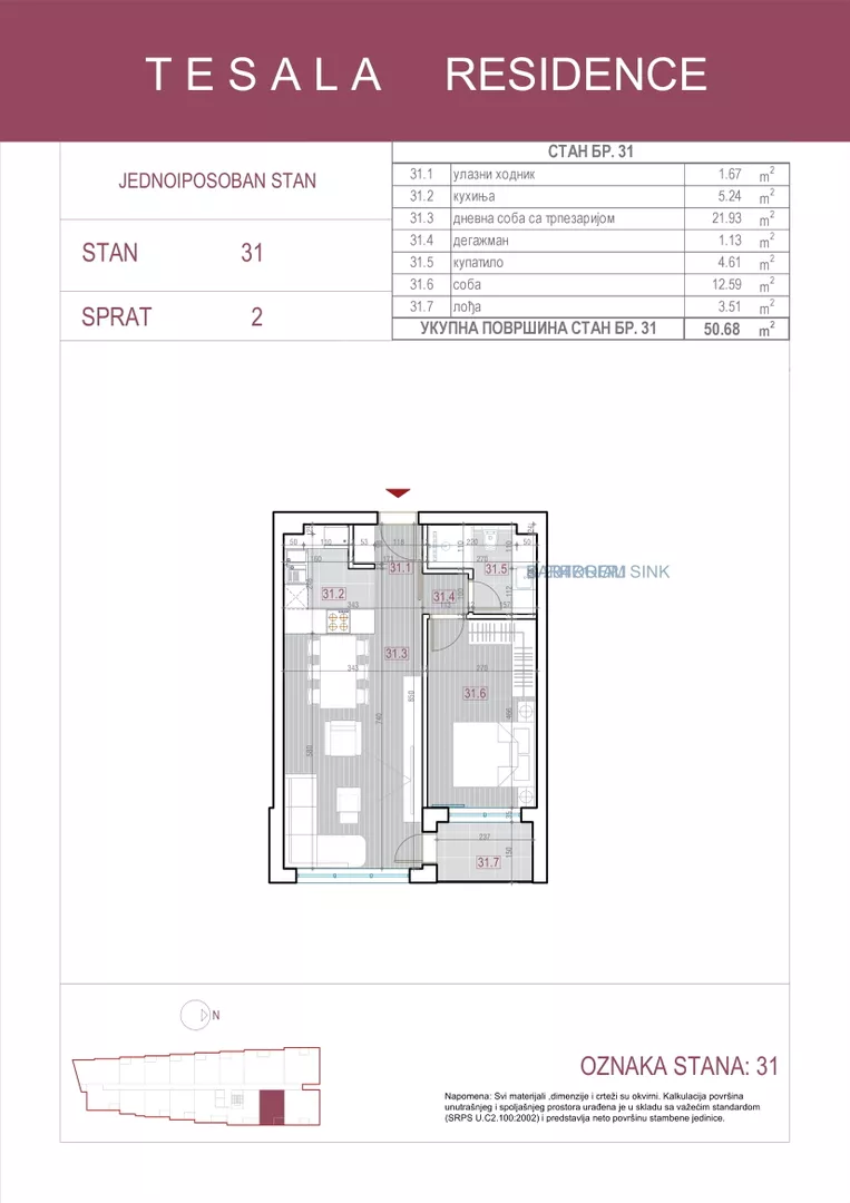 Jednoiposoban stan | 4zida
