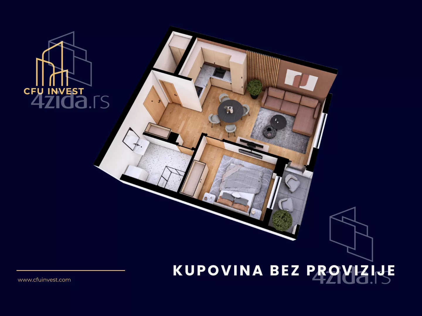 Dvosoban stan | 4zida