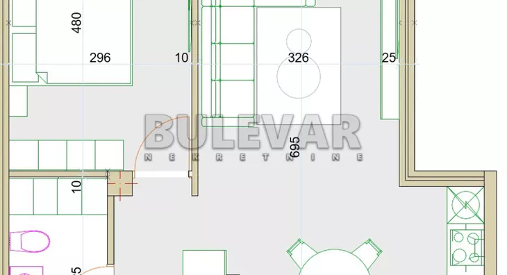 Jednoiposoban stan | 4zida