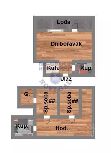 Trosoban stan | 4zida